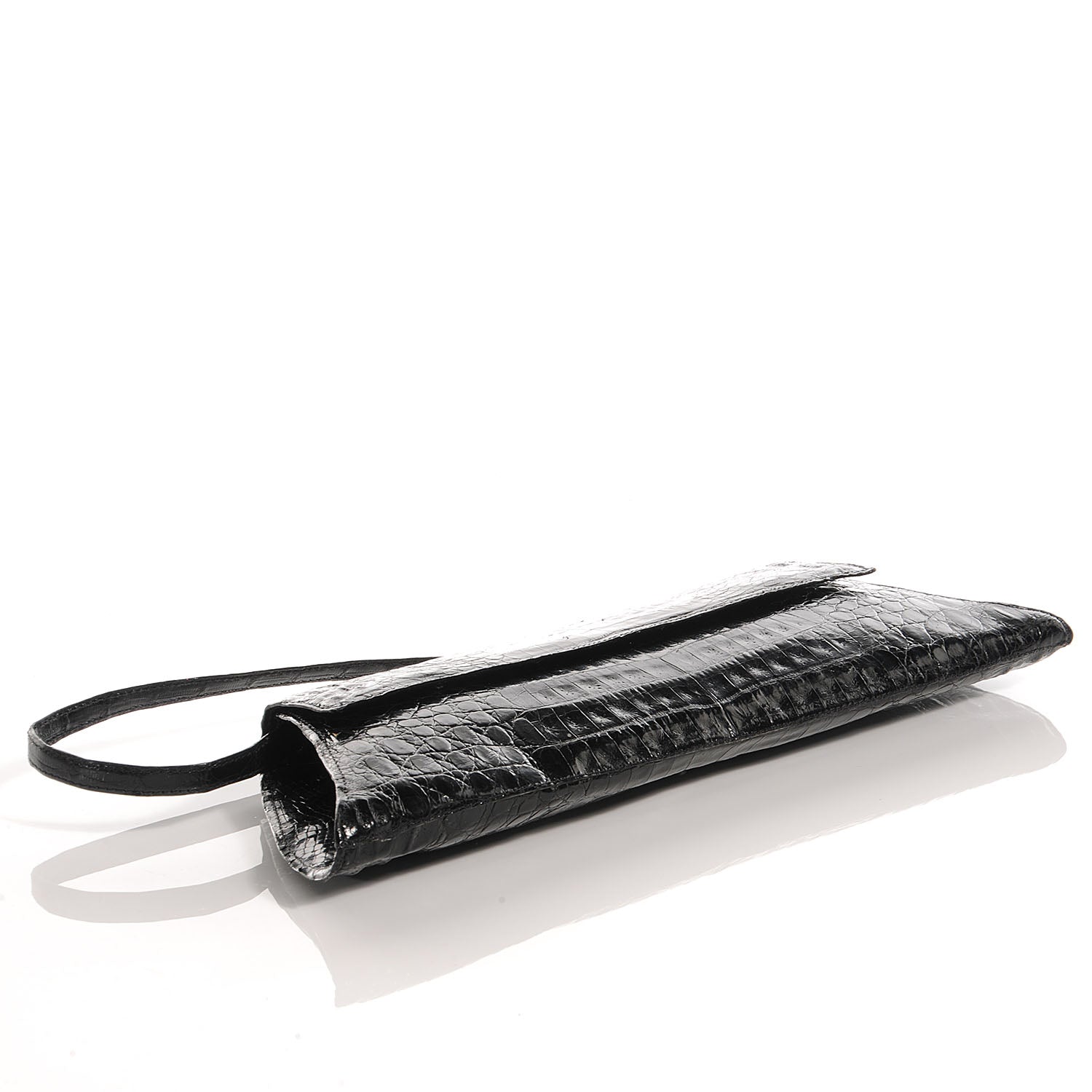 Nancy Gonzalez Crocodile Long Clutch Black 4 of 7