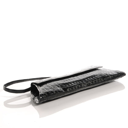 Nancy Gonzalez Crocodile Long Clutch Black 4 of 7