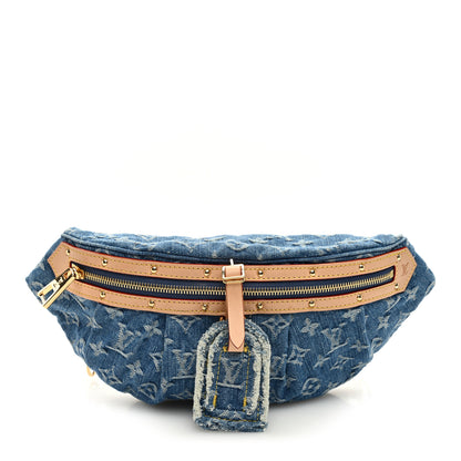Louis Vuitton Monogram Denim High Rise Bumbag Blue 1 of 9