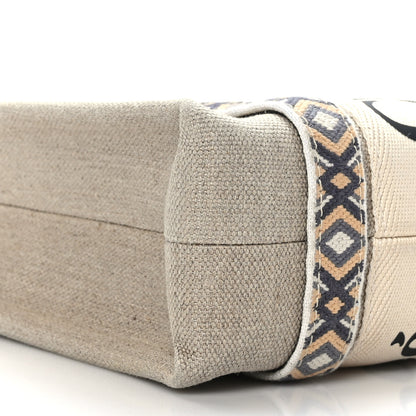 Chloe Cotton Calfskin Small Woody Ribbon Tote With Strap Slate Green 7 of 8