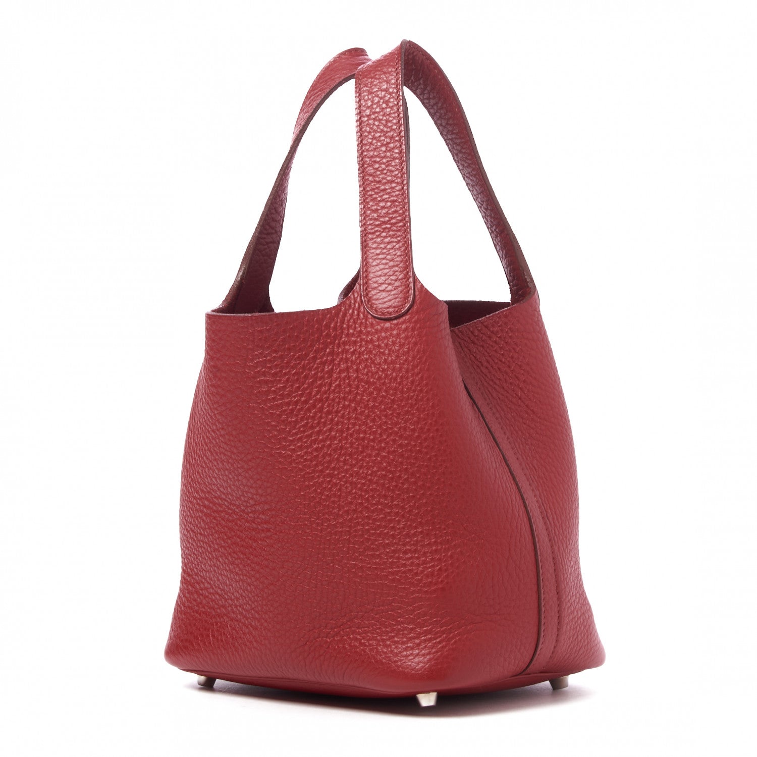 Hermes Taurillon Clemence Picotin Lock 18 PM Rouge Garance 2 of 7