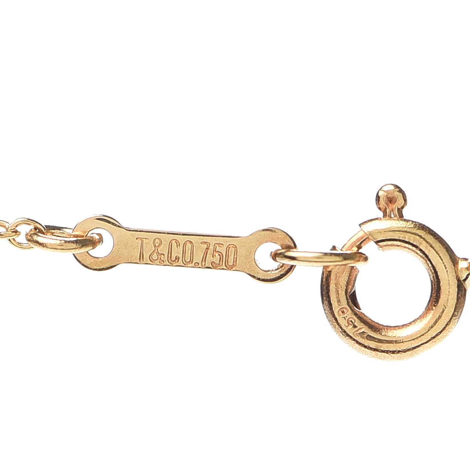Tiffany 18K Yellow Gold Platinum Diamond Mini Paloma Picasso Graffiti X Pendant Necklace 4 of 6