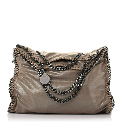 Stella McCartney Shaggy Deer Falabella Fold Over Tote Taupe 1 of 9