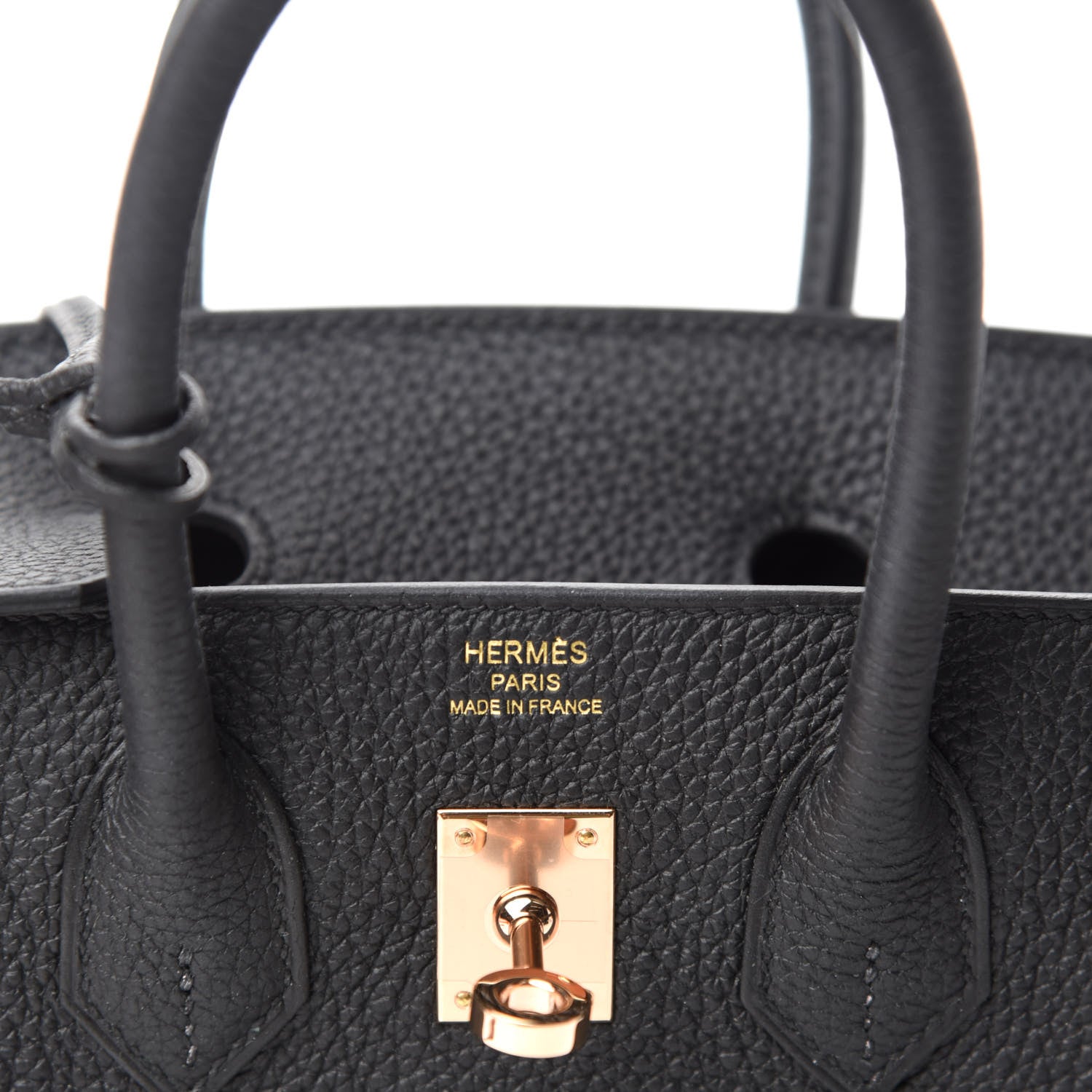 Hermes Togo Birkin 25 Black 8 of 11