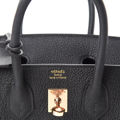 Hermes Togo Birkin 25 Black 8 of 11