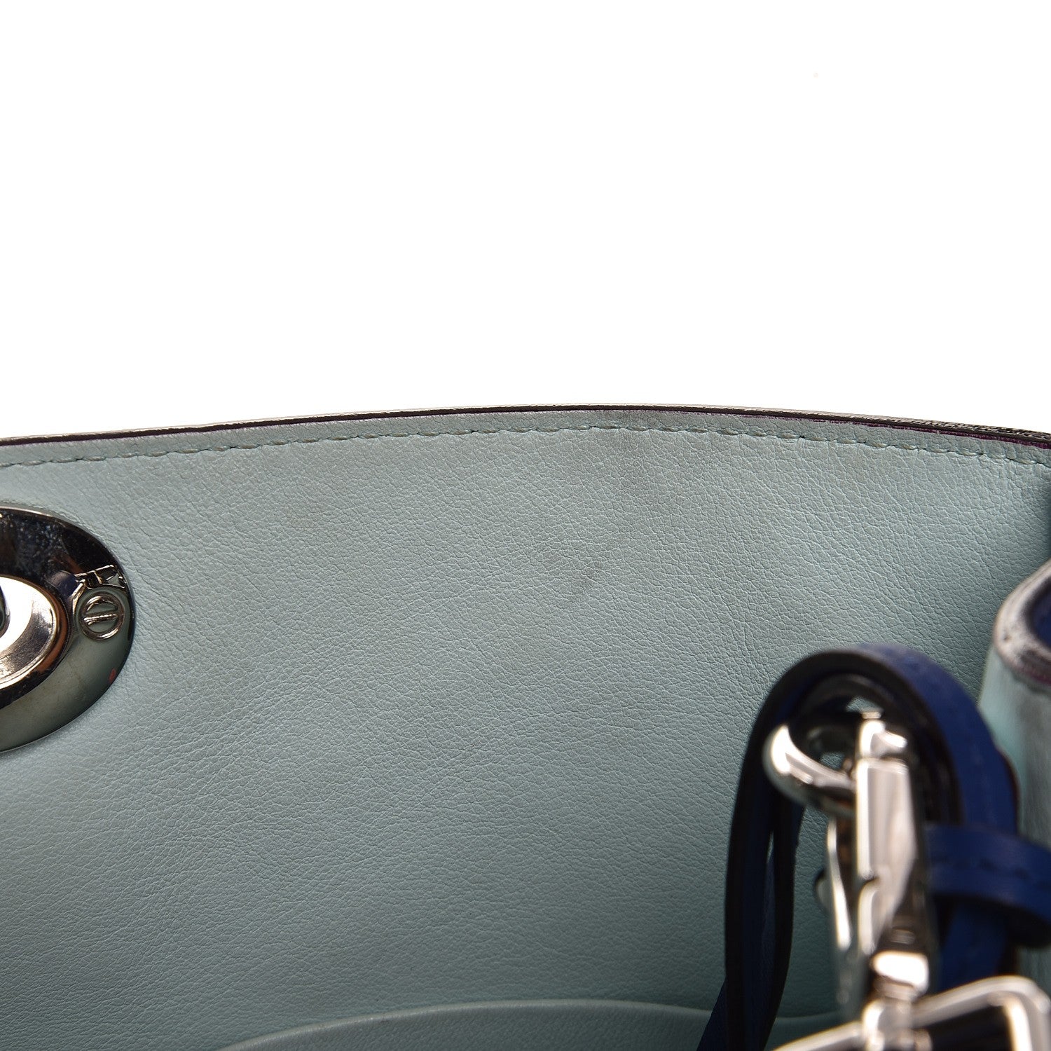 Christian Dior Smooth Calfskin Large Diorissimo Bag Navy Blue 15 of 25