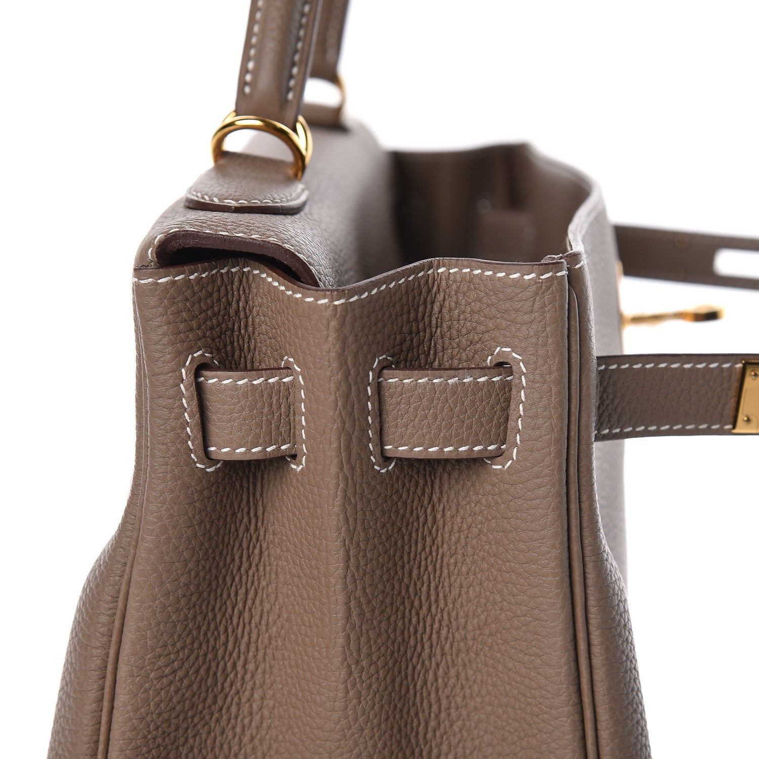 Hermes Togo Kelly Retourne 32 Etoupe 17 of 40