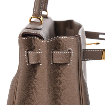 Hermes Togo Kelly Retourne 32 Etoupe 17 of 40