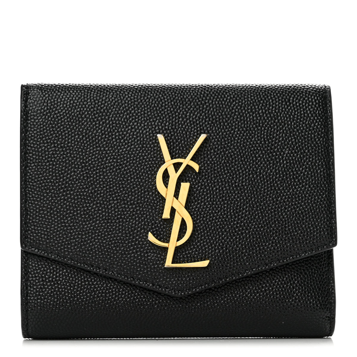 Grain De Poudre Monogram Bi-Fold Wallet Black
