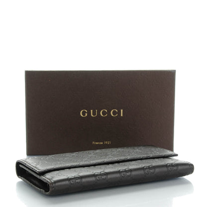 Gucci Guccissima Continental Flap Wallet Black 4 of 7
