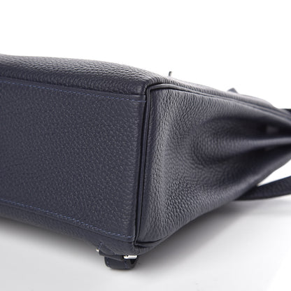 Hermes Togo Kelly Ado Backpack Bleu Nuit 22 of 23