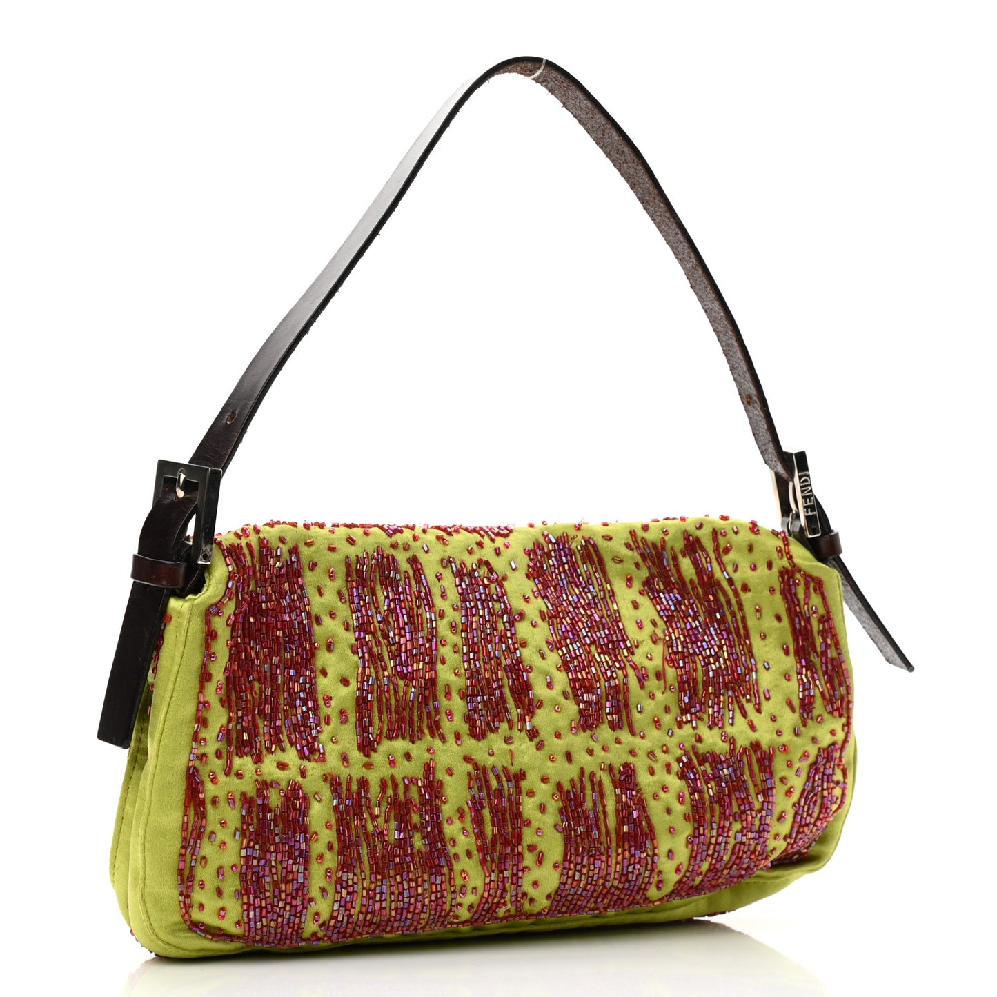 Satin Snakeskin Beaded Baguette Multicolor