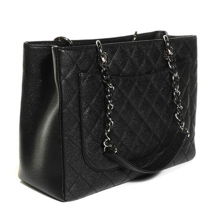 Chanel Caviar Quilted Grand Shopping Tote GST Black 3 of 8