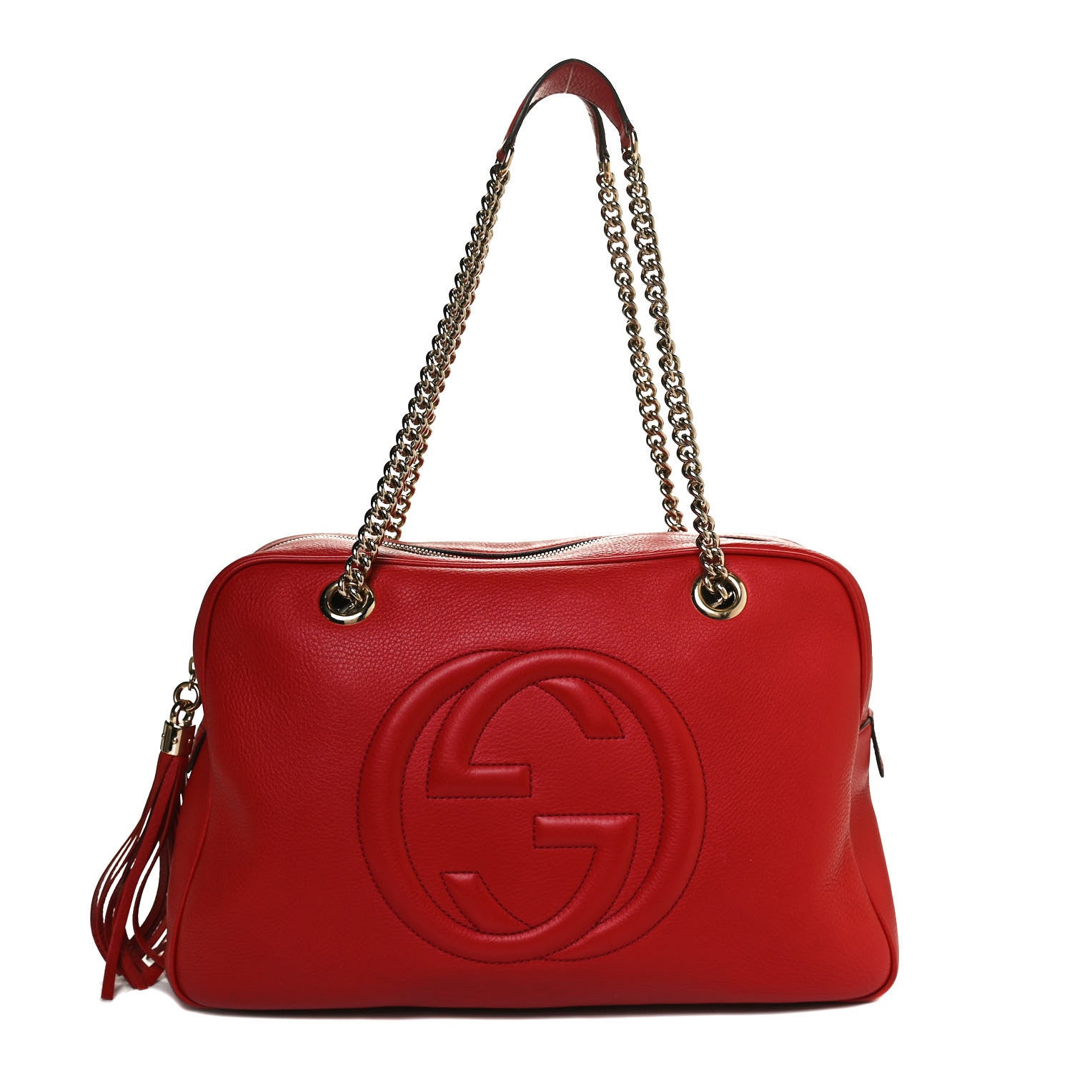 Gucci Cellarius Calfskin Medium Soho Bowler Tabasco 1 of 11