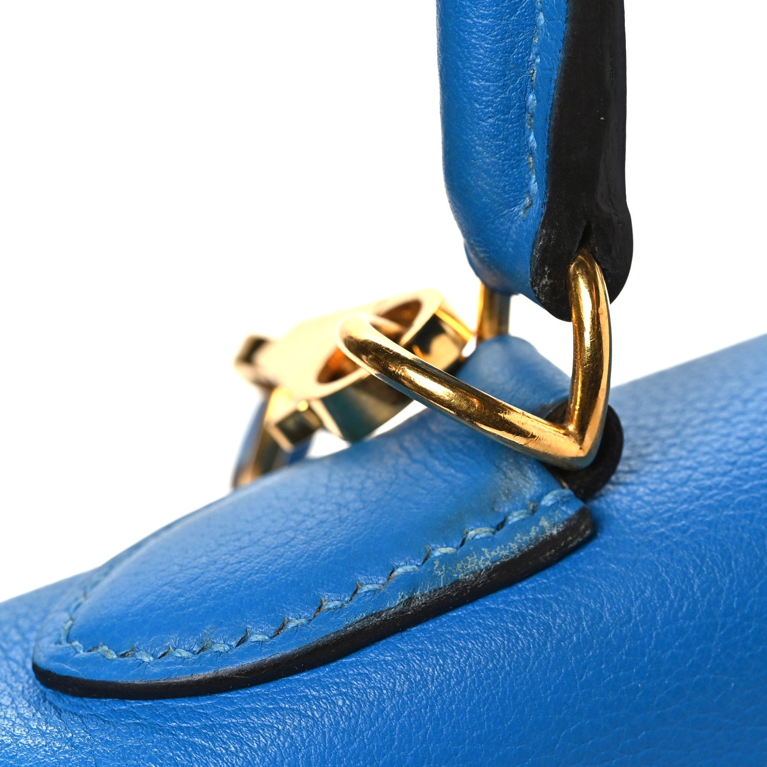 Hermes Evercolor Kelly Retourne 32 Bleu Zanzibar 13 of 13