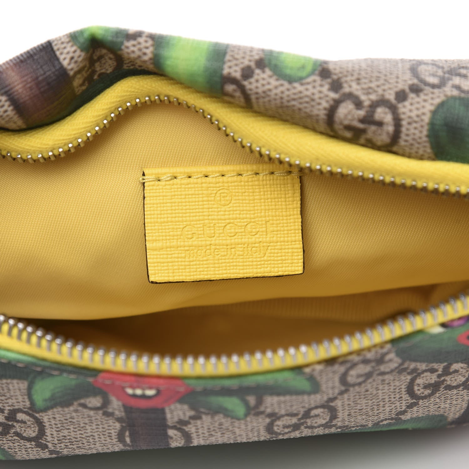 Gucci GG Supreme Monogram Smiling Plants Childrens Belt Bag Multicolor 6 of 10