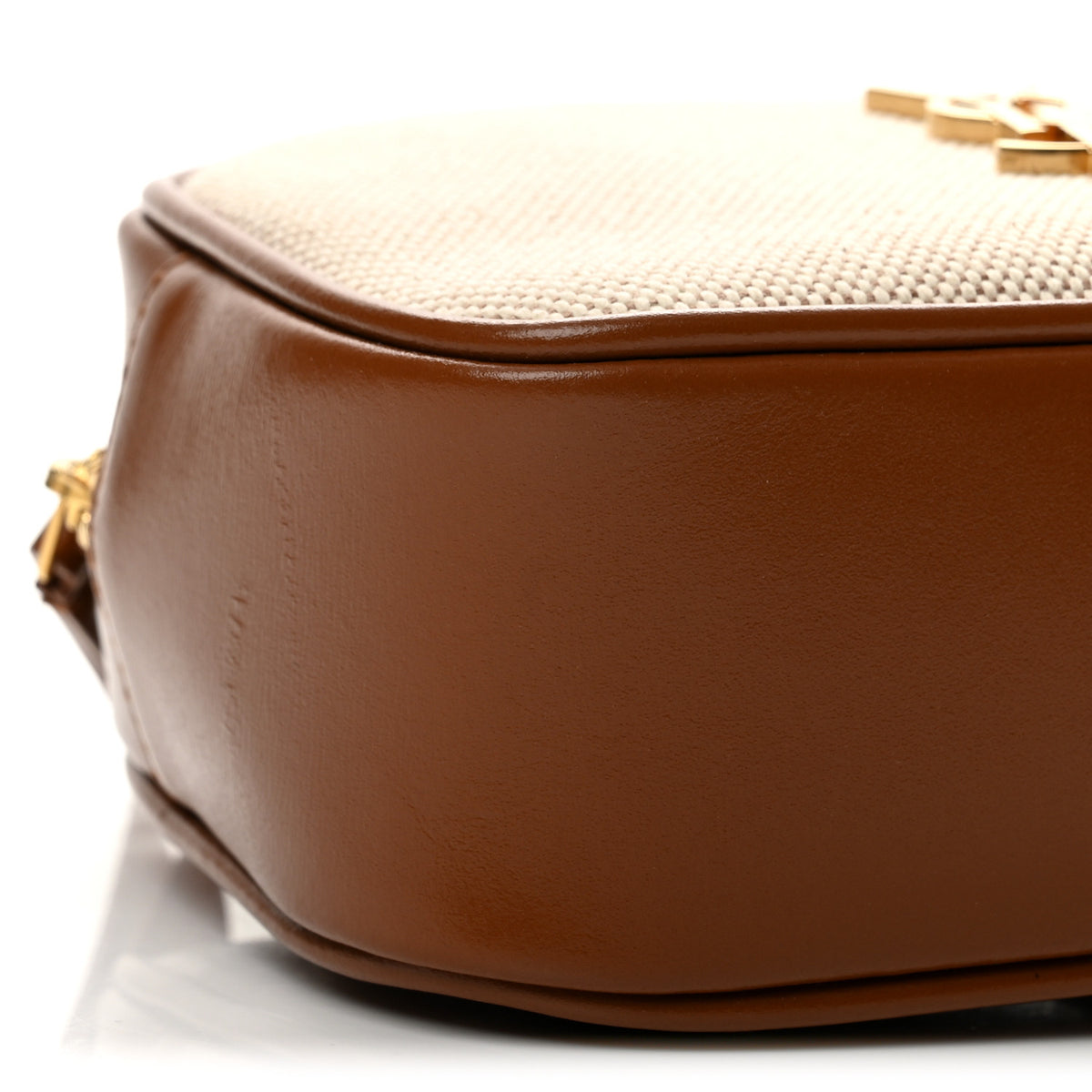 Calfskin Canvas Monogram Lou Belt Bag Natural Beige Brick