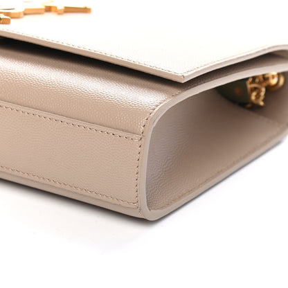 Saint Laurent Grain De Poudre Medium Monogram Kate Satchel Nude Powder 9 of 9