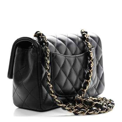Chanel Lambskin Quilted Mini Rectangular Flap Black 5 of 28
