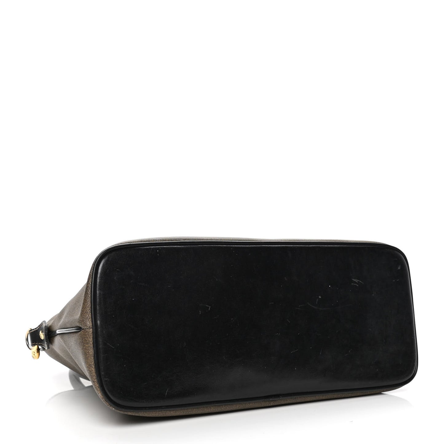Coated Canvas Shoulder Bag Brown