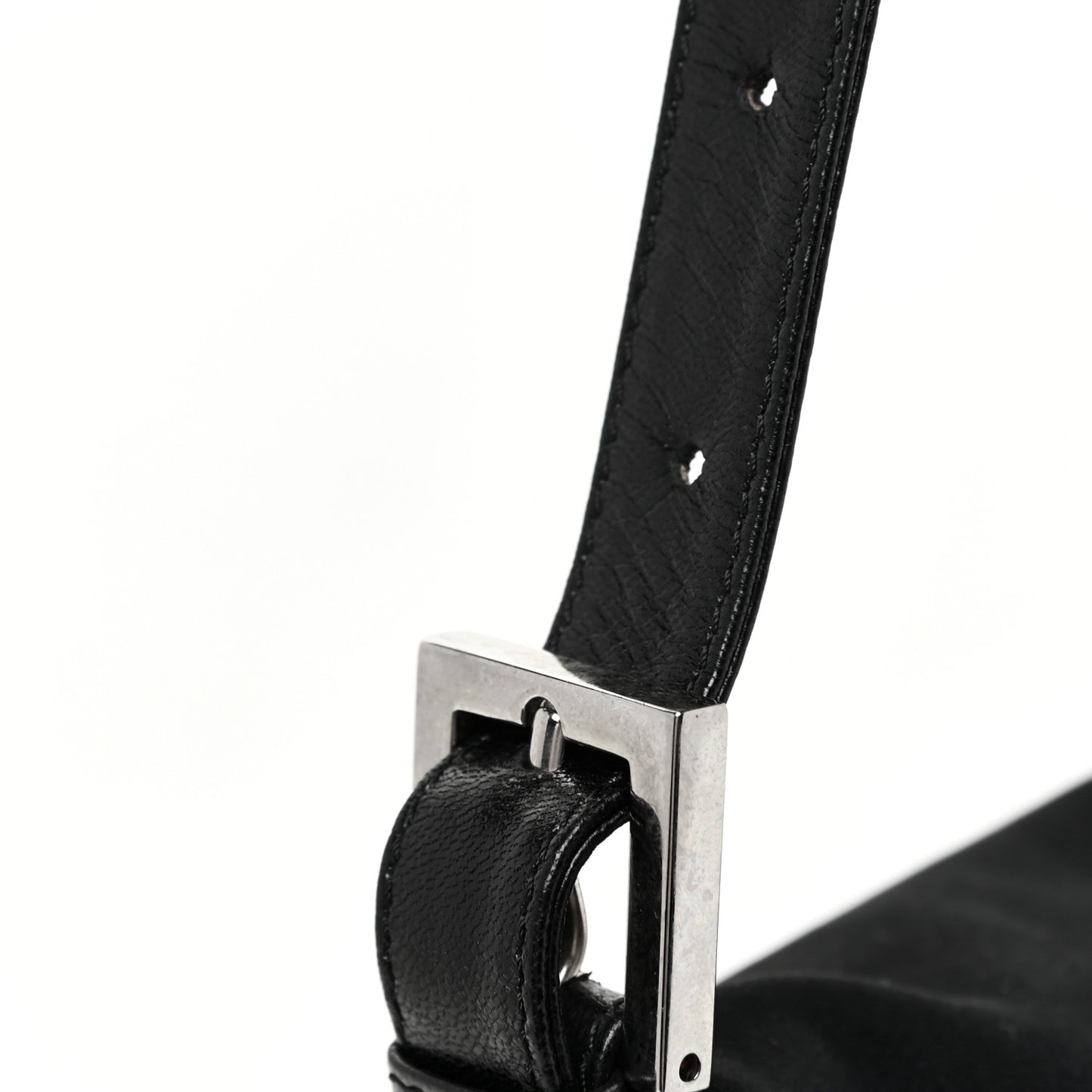 Nylon Baguette Bag Black