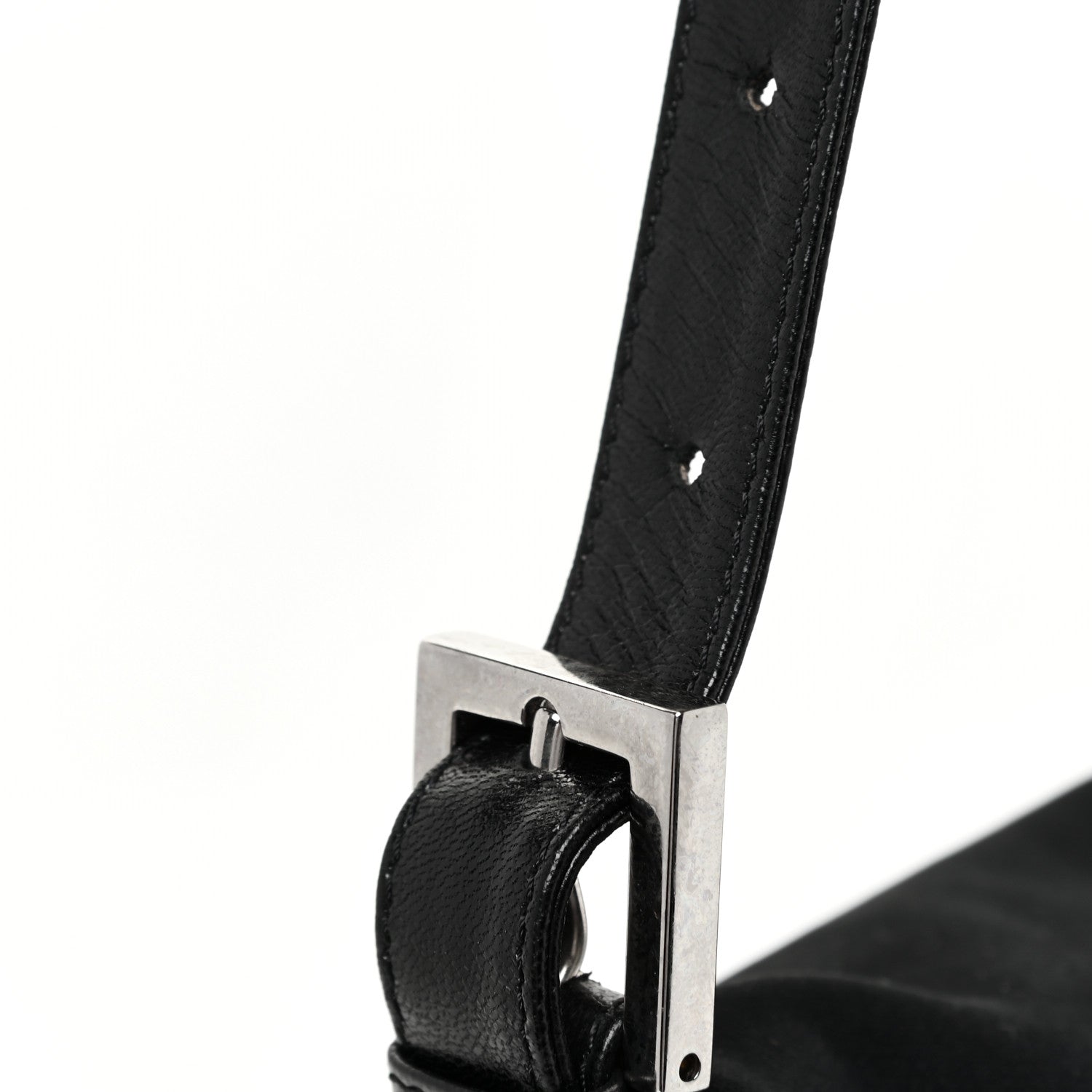 Fendi Nylon Baguette Bag Black 10 of 14