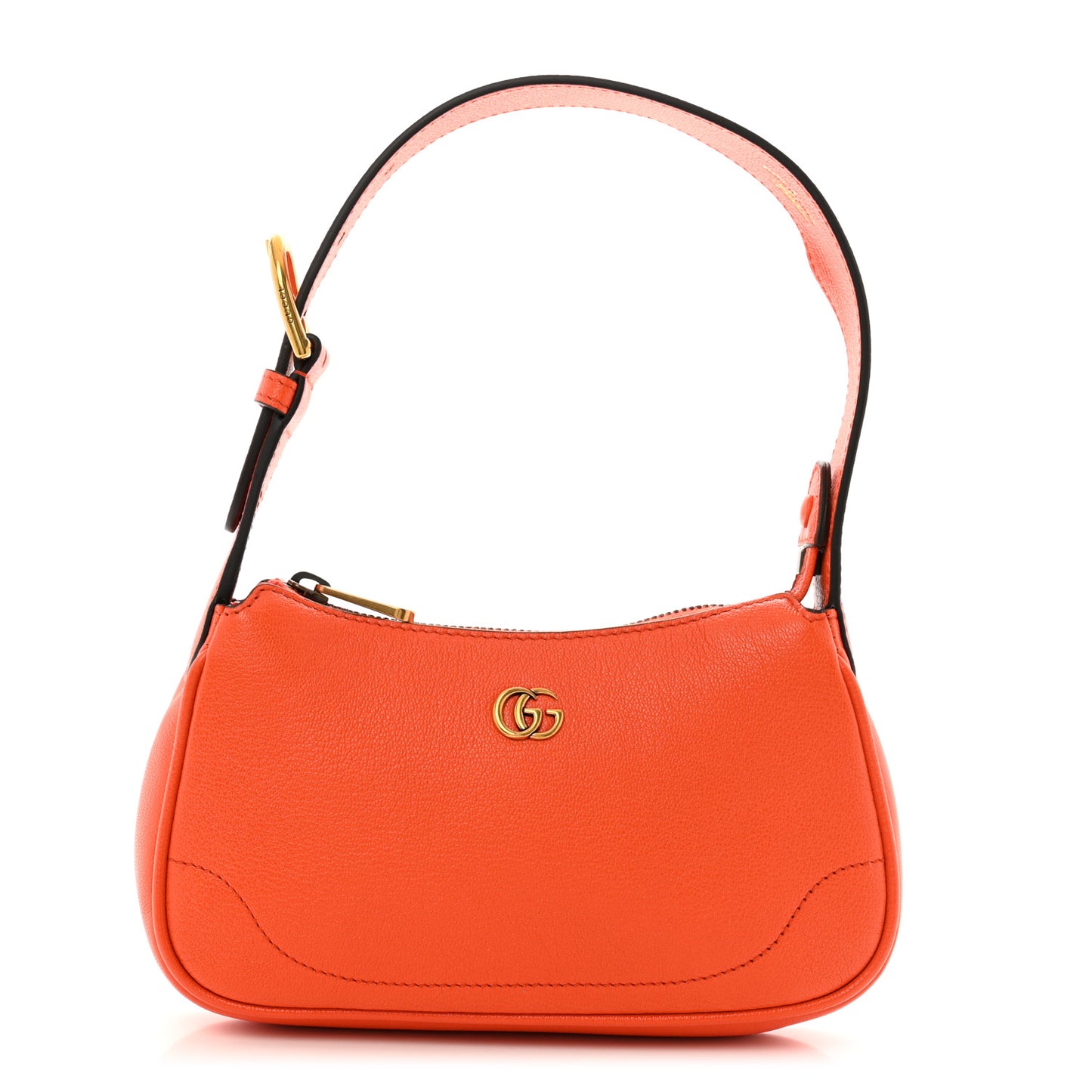 Goatskin Mini Aphrodite Shoulder Bag Orange