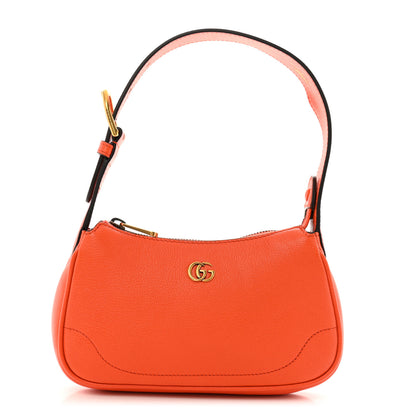Gucci Goatskin Mini Aphrodite Shoulder Bag Orange 1 of 11