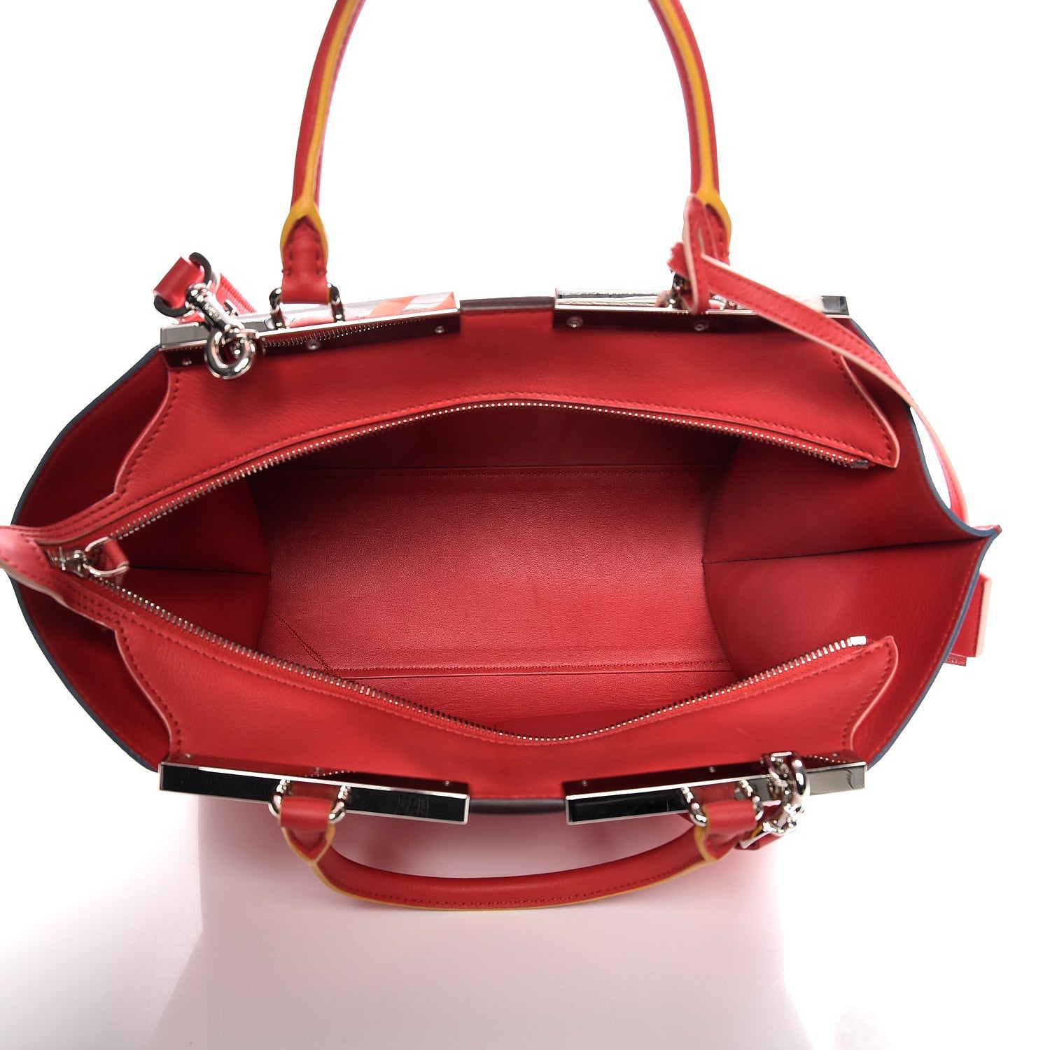 Fendi Vitello Dolce Century Petite 3Jours Tote Fiamma 6 of 10