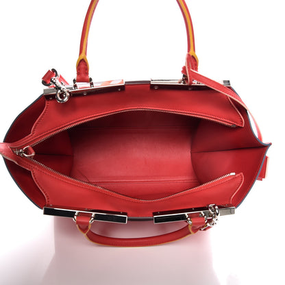 Fendi Vitello Dolce Century Petite 3Jours Tote Fiamma 6 of 10