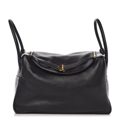 Hermes Taurillon Clemence Lindy 34 Black 1 of 6