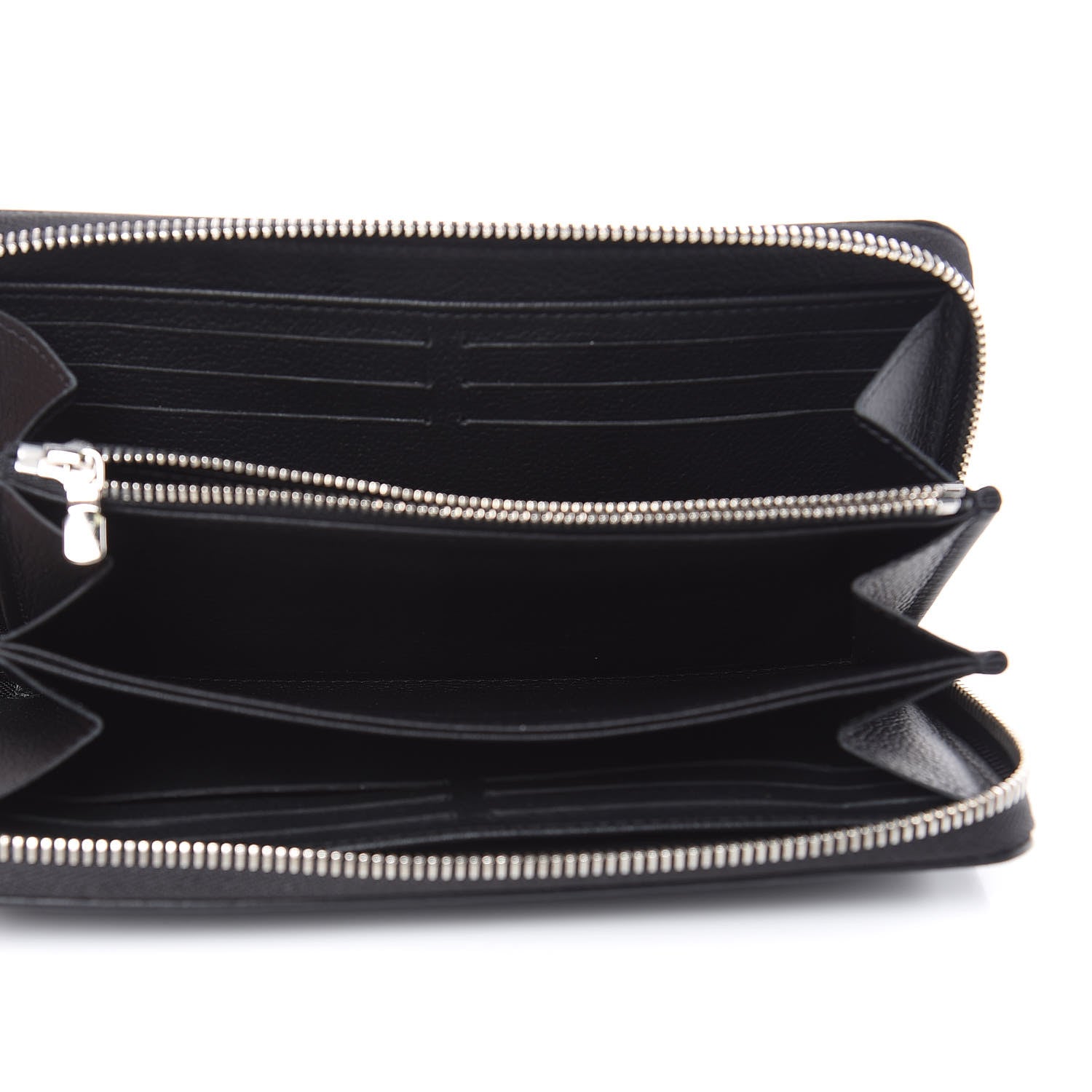 Louis Vuitton Calfskin Zippy Lockme Wallet Black 5 of 13
