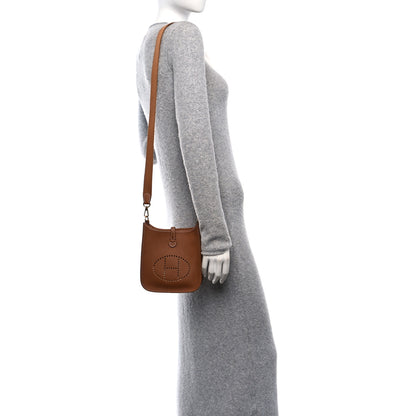 Hermes Taurillon Clemence Evelyne TPM Gold 2 of 11