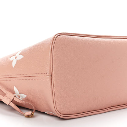 Louis Vuitton Empreinte Monogram Giant Neverfull MM Trianon Pink Cream 7 of 8