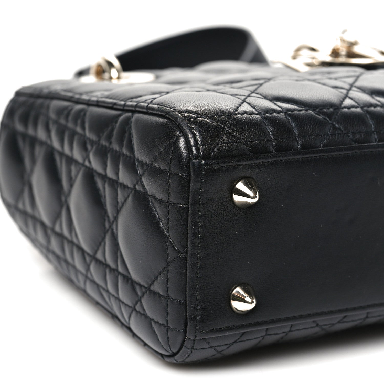 Christian Dior Lambskin Cannage Small My ABCDior Lady Dior Black 8 of 11