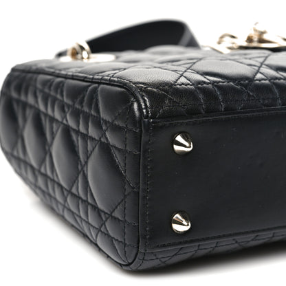 Christian Dior Lambskin Cannage Small My ABCDior Lady Dior Black 8 of 11