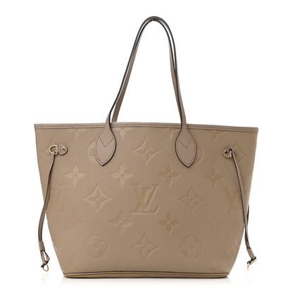 Louis Vuitton Empreinte Monogram Giant Neverfull MM Tourterelle 2 of 12