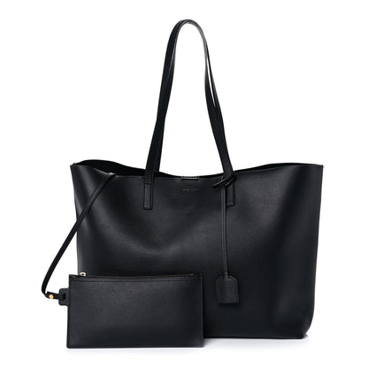 Saint Laurent Calfskin Large Shopping Tote Black 1 of 10