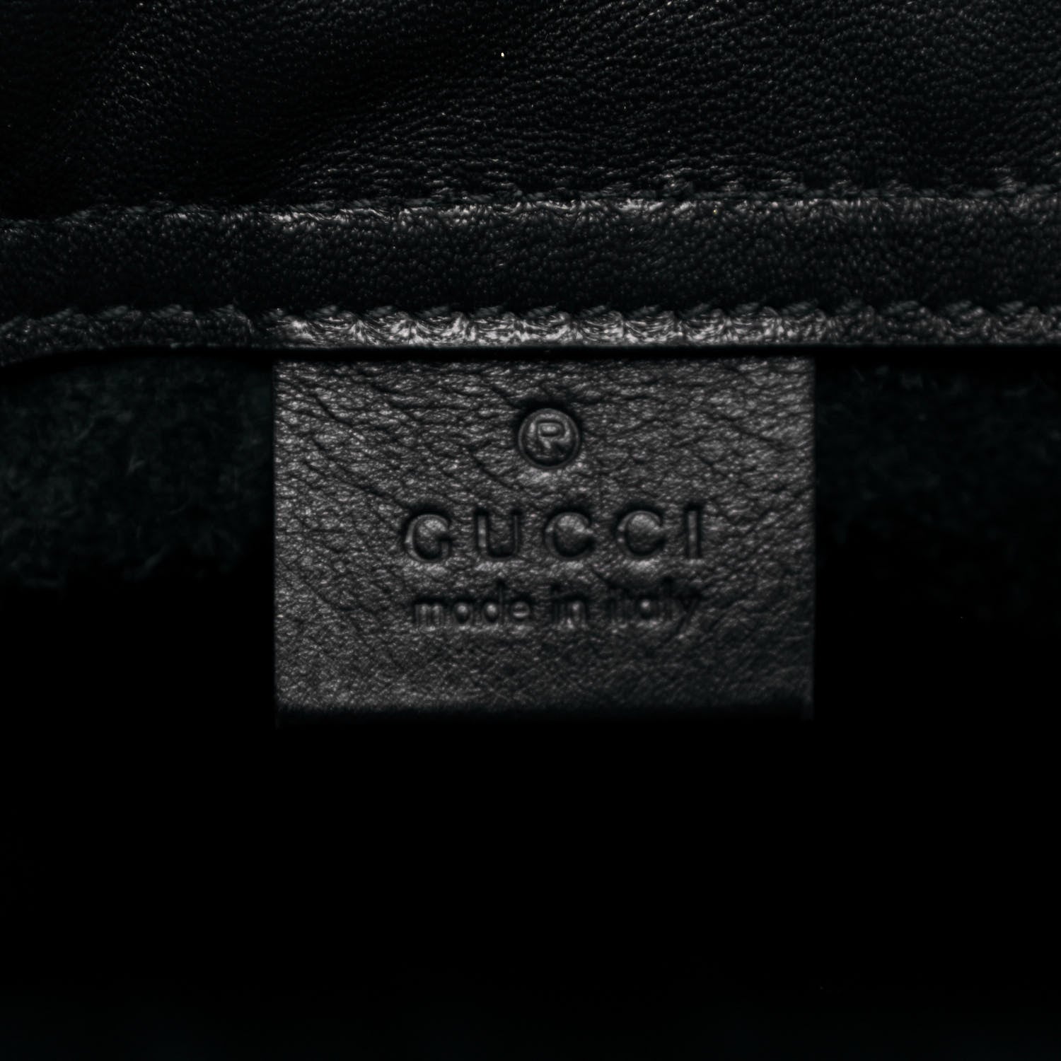 Gucci Calfskin Coco Capitan Logo Drawstring Backpack Black 5 of 9