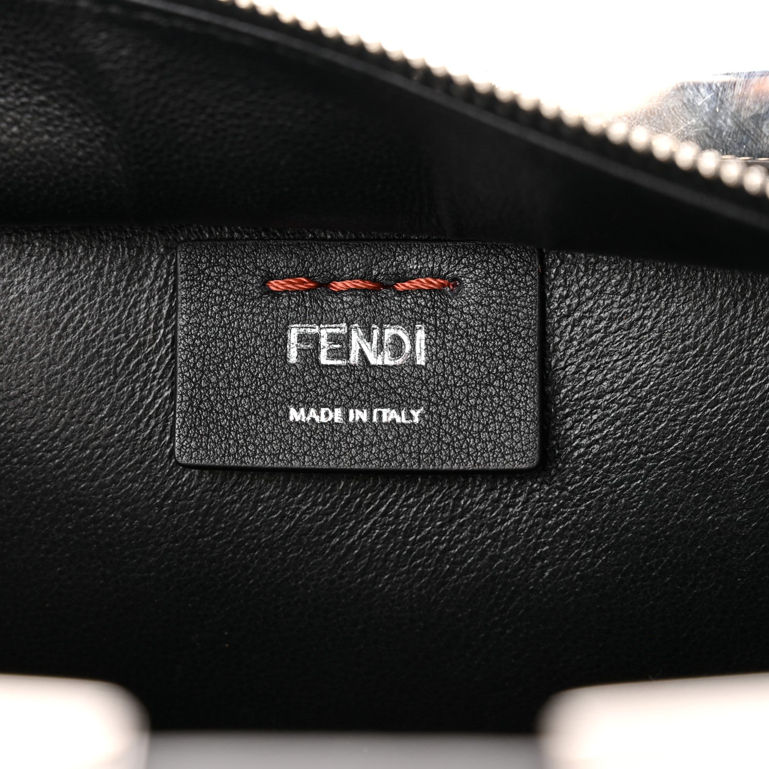 Fendi Vitello Dolce Marmol Shiny Nappa Petite 3Jours Tote Terra di Siena 6 of 10