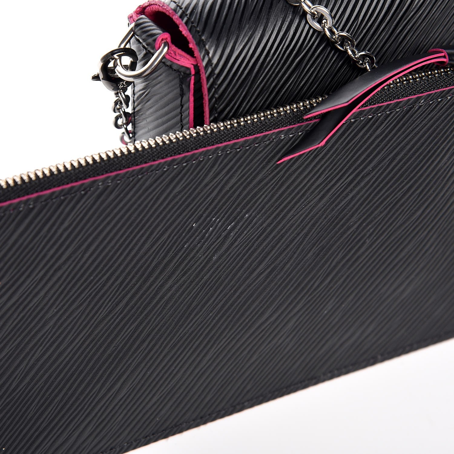 Louis Vuitton Epi Pochette Felicie Black Hot Pink 10 of 10