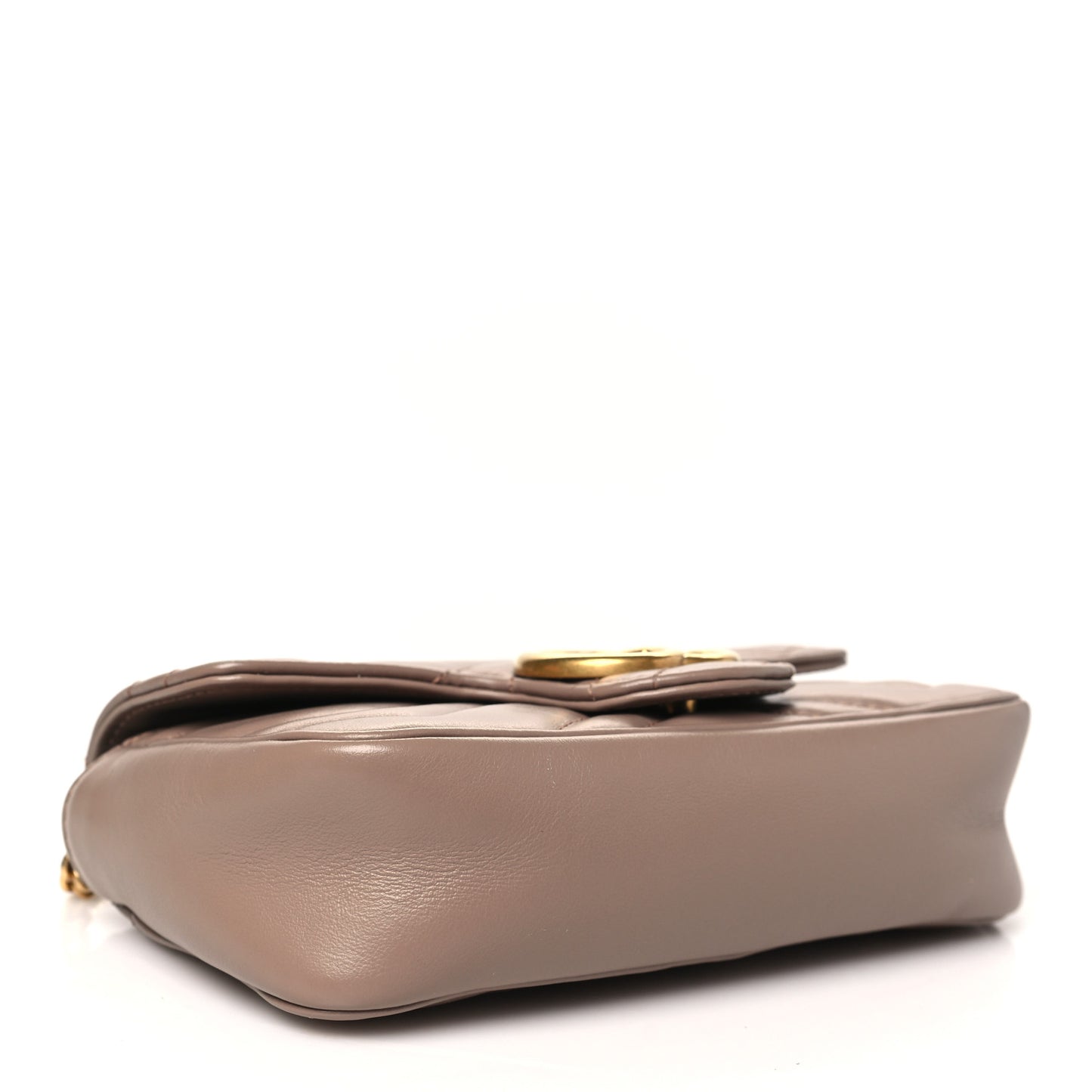 Calfskin Matelasse Super Mini GG Marmont Shoulder Bag Porcelain Rose