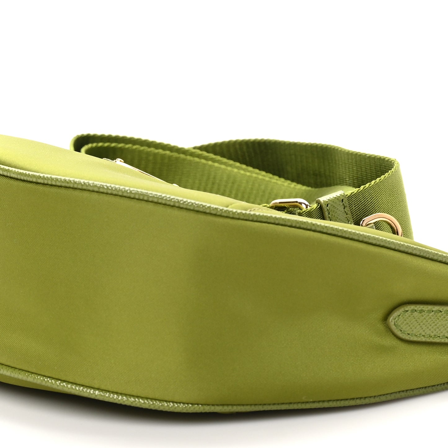 Re-Nylon Demi-lune Shoulder Bag Ivy Green