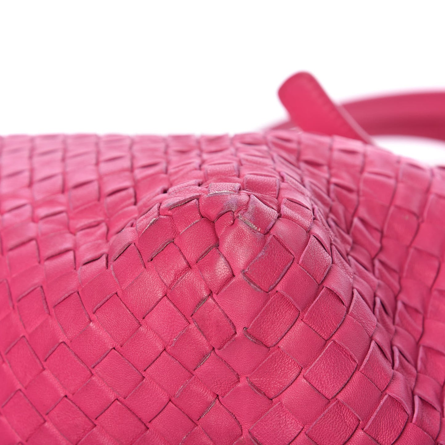 Nappa Intrecciato Medium Seamless Tote Fuchsia
