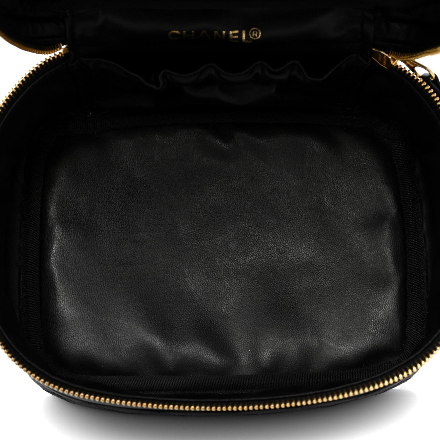 Chanel Lambskin Vanity Cosmetic Case Black 5 of 12