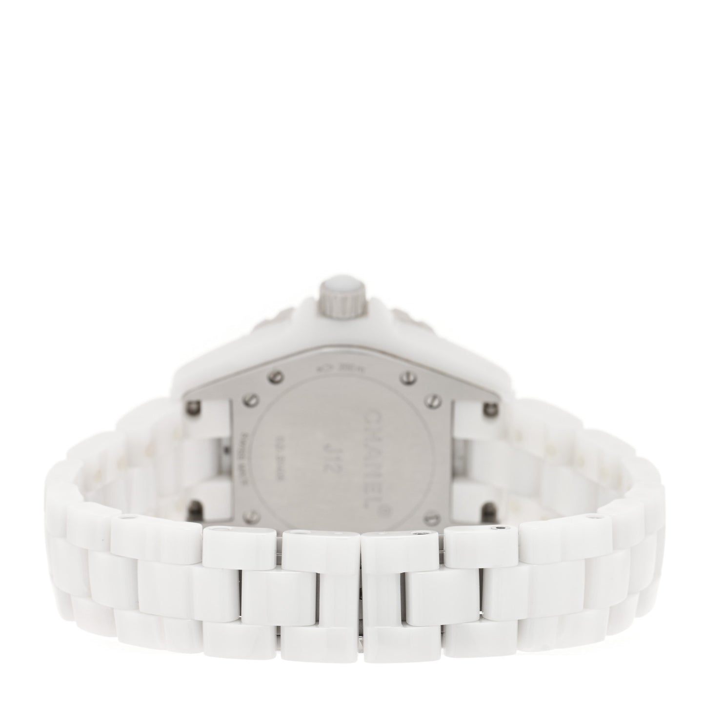 Stainless Steel Ceramic 33mm J12 Quartz Watch White