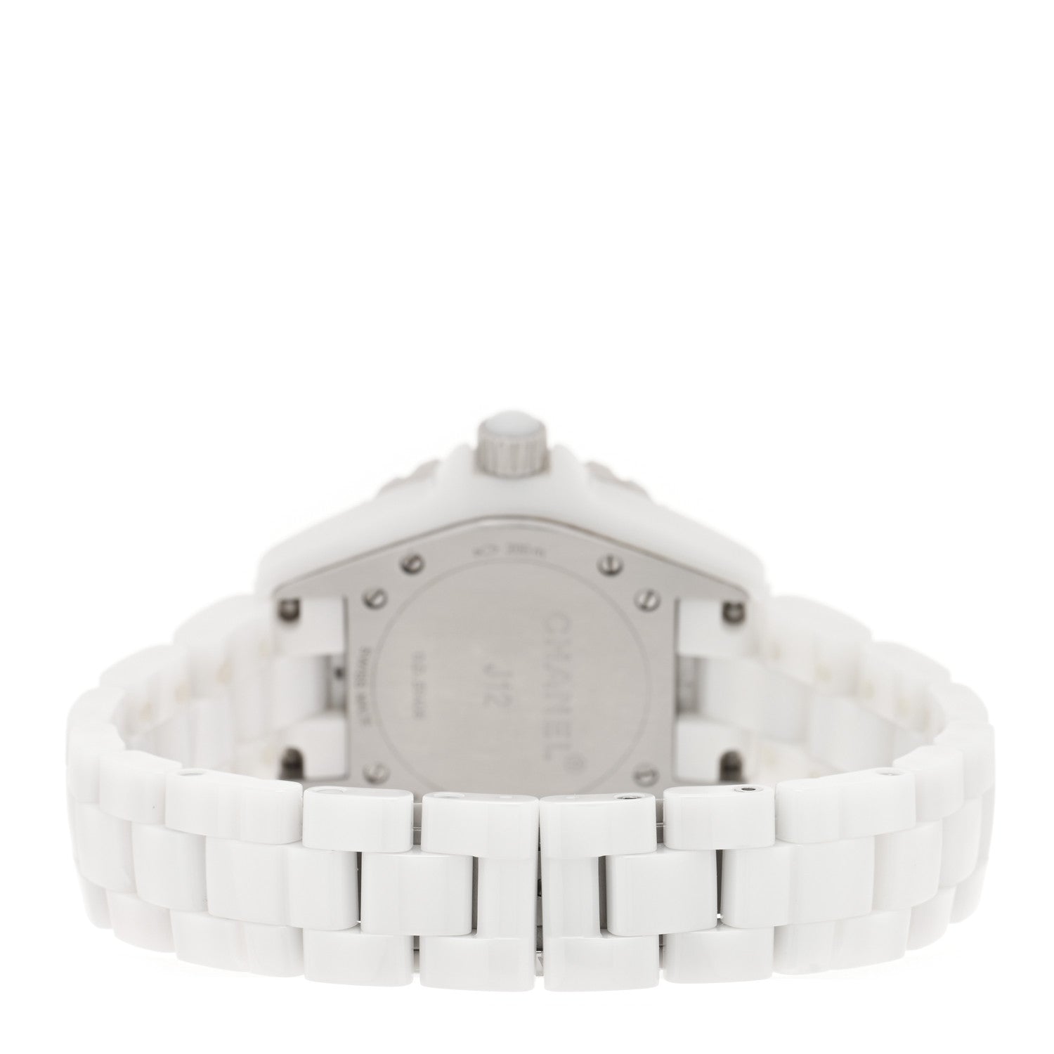 Chanel Stainless Steel Ceramic 33mm J12 Quartz Watch White 3 of 4