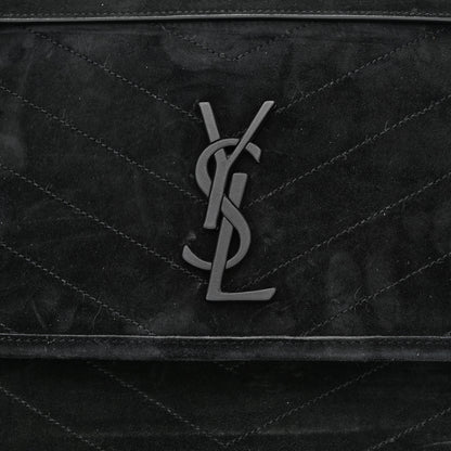 Saint Laurent Suede Monogram Matelasse Medium Niki Chain Satchel Black 8 of 10
