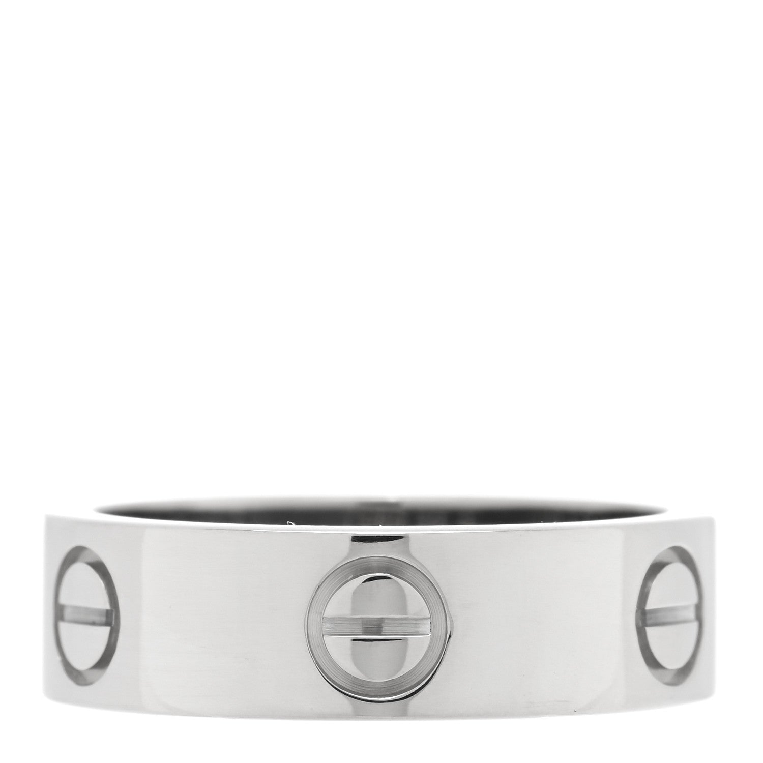 Cartier 18K White Gold 5.5mm LOVE Ring 53 6.25 3 of 4