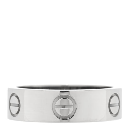 Cartier 18K White Gold 5.5mm LOVE Ring 53 6.25 3 of 4